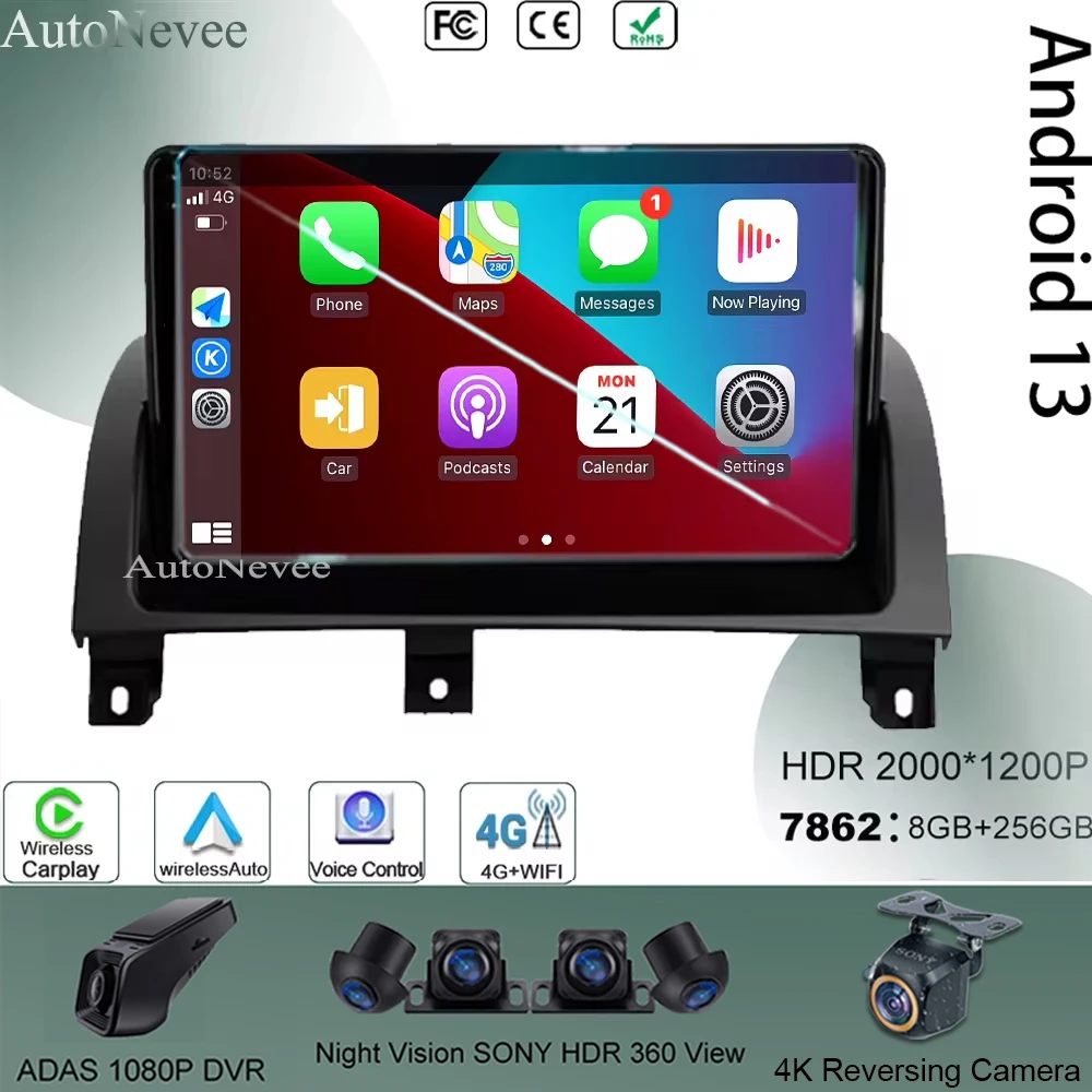 

For MG 3 II Cross 2013 - 2021 No 2Din DVD QLED Screen Android 4G WIFI Stereo Touch Multimedia GPS Bluetooth Wireles Carplay