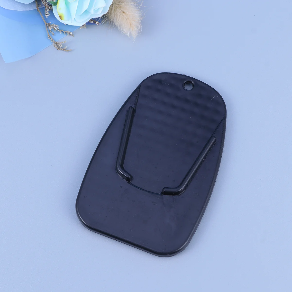 

Подставка для мотоцикла, опорная пластина для подножки, черная, легкая, портативная, для парковки на мягкой поверхности, защита пола в гараже