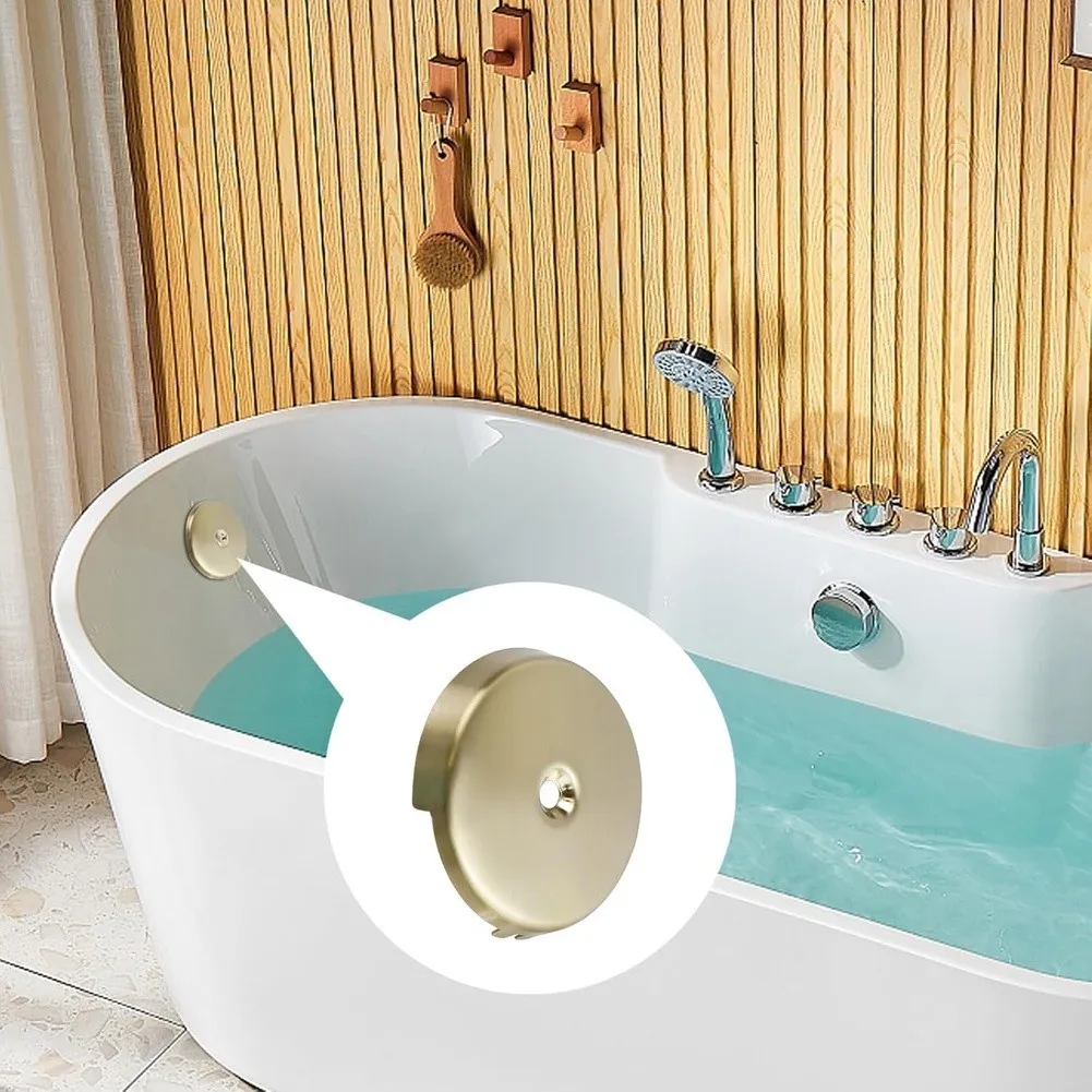 One Hole Drain Assembly Tub Drain Trim Kit Polished Brushed Finish Contemporary Bathroom Design Bath Hardware Set
