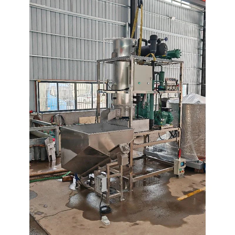 3Ton 5Ton Industrial Tube Ice Machine Equipped Screw Ice Storage Hopper, Easy Operation Tube Ice Making Machine