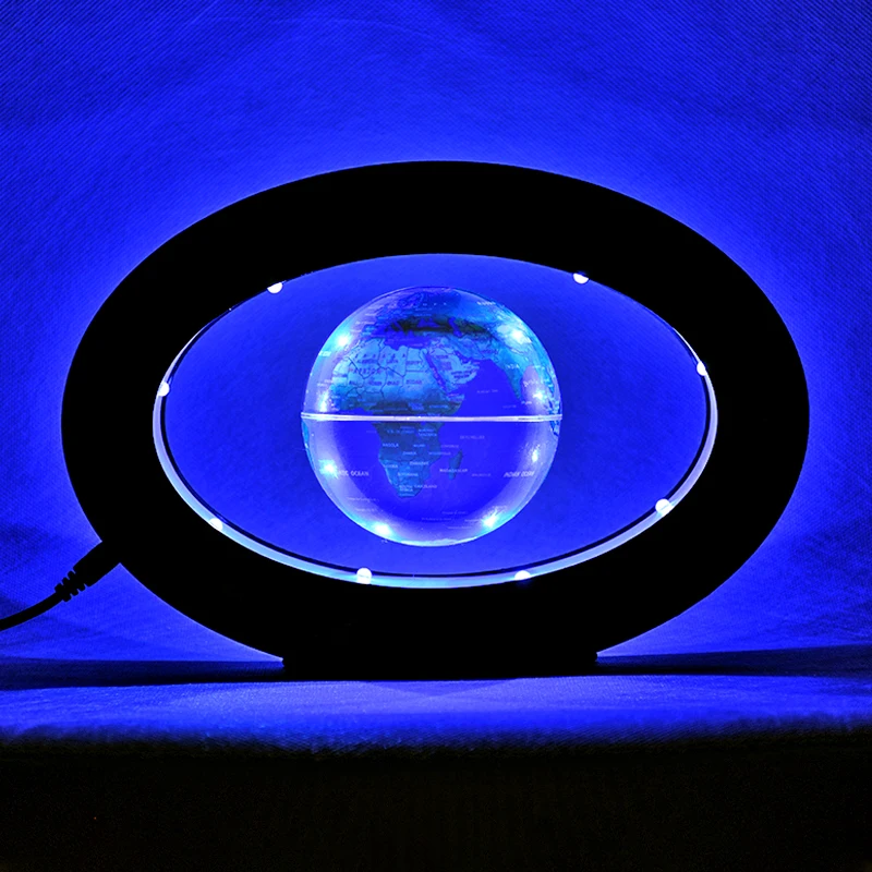 Magnetic Levitating Globe with LED Light Levitation Floating Globe Magnetic World Map Night Light Home Office Desk Decoration