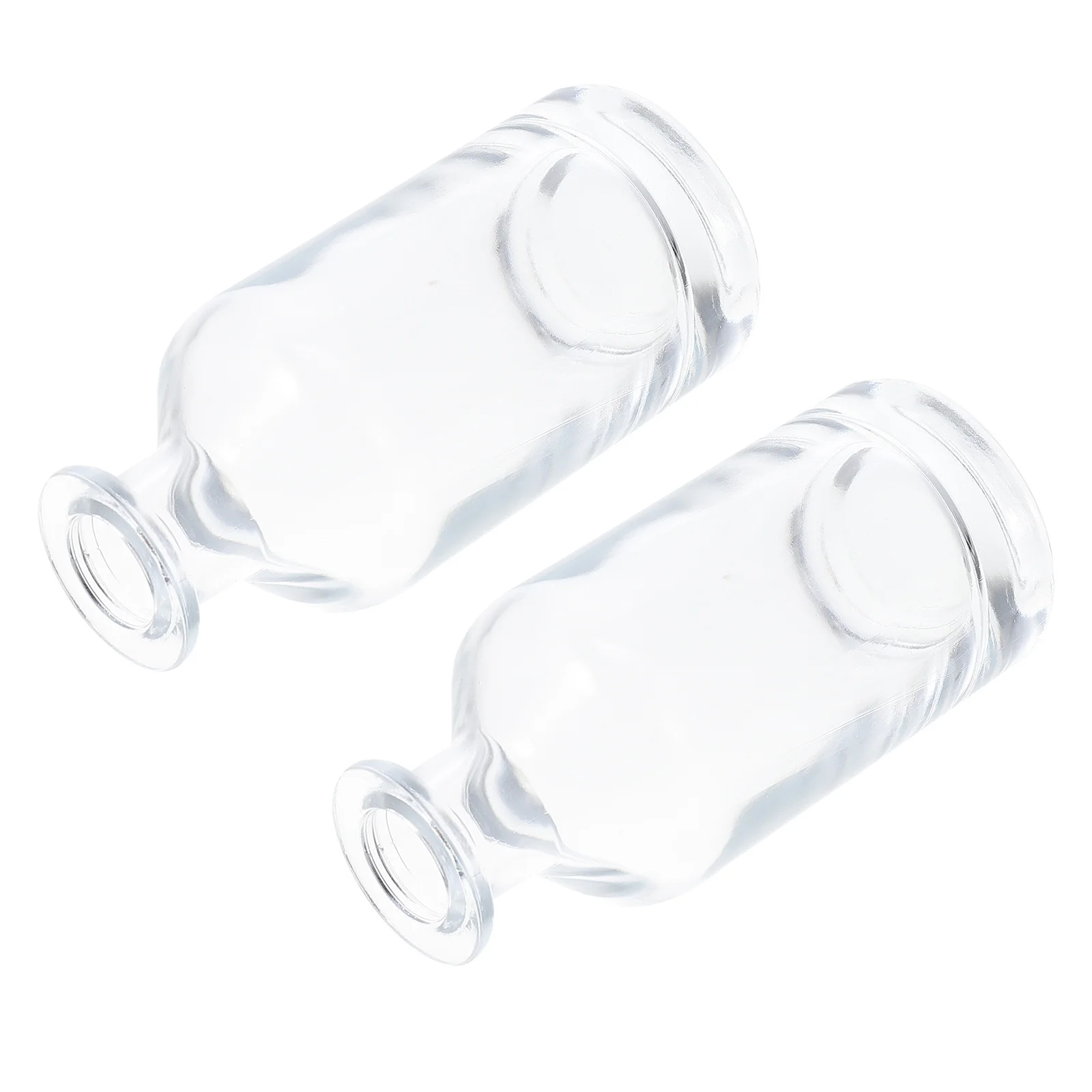 

2Pcs Creative Decorative Flower Vases Transparent Glass Hydroponic Plant Holders for Home Office Glass Vases Home Decors