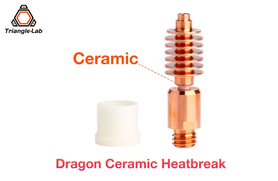 Trianglelab Dragon Heatbreak Keramikkern Hochtemperaturbeständig für GF CR Metall Leuchtendes Filament Dragon Hotend – Detail 1
