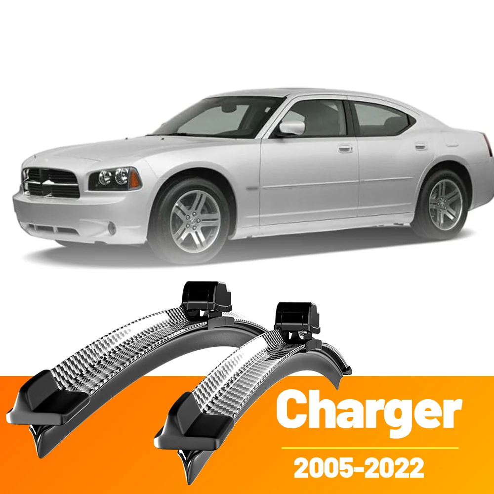 2 stücke Frontscheibe Scheibenwischerblätter Carbon Faser Scheibenwischer Für Dodge Charger 2005-2022 2006 2009 2010 2011 2012 2013 2017