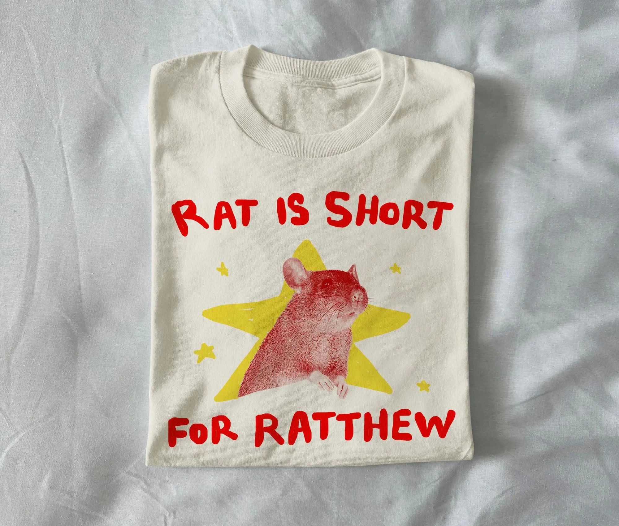 Rat Is Short for Ratthew - Unisex T Shirt, Rat T Shirt, Funny Matthew T Shirt, Animal T Shirt, Joke T Shirt, Weird T Shirt