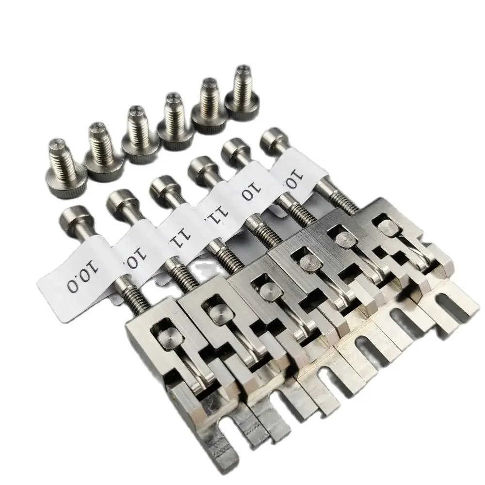 【Made in Japan】1 Set ( 6/7 PCS ) Electric Guitar Bridge Stainless Steel Saddle For FR  Tremolo System Bridge Saddles