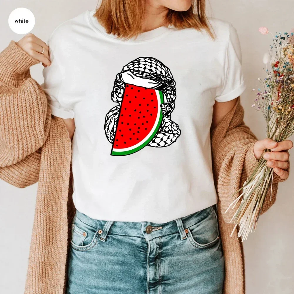 This Is Not A Watermelon ShirtCeci Nest Pas Une Pastèqu T-shirt Surrealist Parody Tees Human Rights Shirts  Arabic Gifts