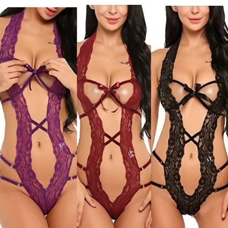 جوارب نسائية ضيقة ملابس داخلية مثيرة مثيرة باللون الأسود ملابس داخلية مثيرة من الحرير بيبي دول ملابس Lenceria متعرجة #1