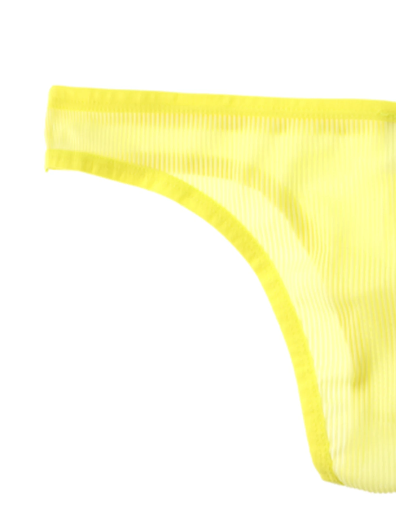 Men\'s underwear with personalized fluorescent yellow stripes