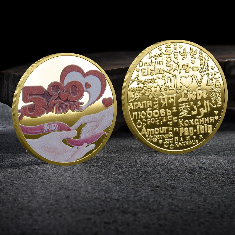 

520 Red Ribbon Love You Love Commemorative Coin