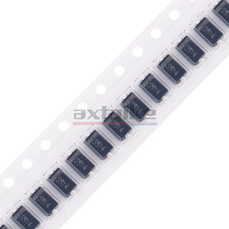 50PCS SS14 SS16 SS24 SS26 SS34 SS36 SS54 SS56 SS110 SS210 SS310 SS510 SMA SMB SMC DO214AC 1/2/3/5A 40/60/100V SMD Schottky Diode