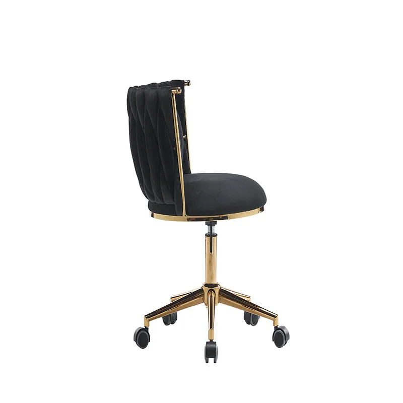 Estofados Home Office Desk Chair, Rodas giratórias ajustáveis, Cadeiras ergonômicas para sala de estar, Ser adultos