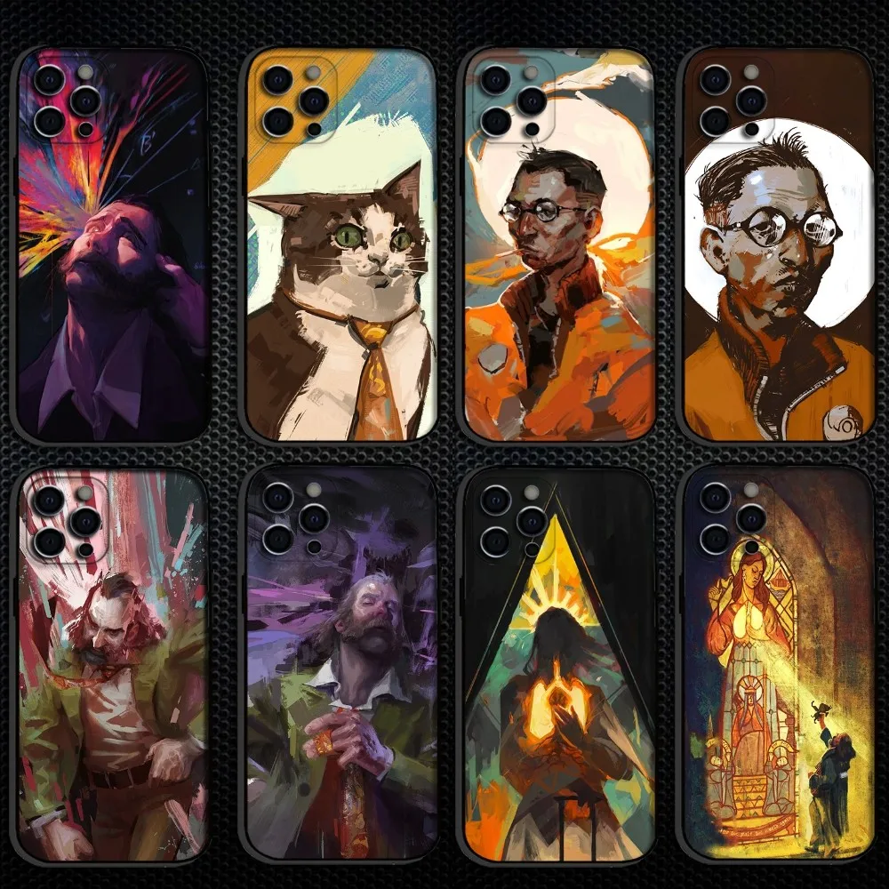 

Disco Elysium Game Phone Case For iPhone 16,15,14,13,12,11 Plus,Pro Max, Soft Silicone Black Cover