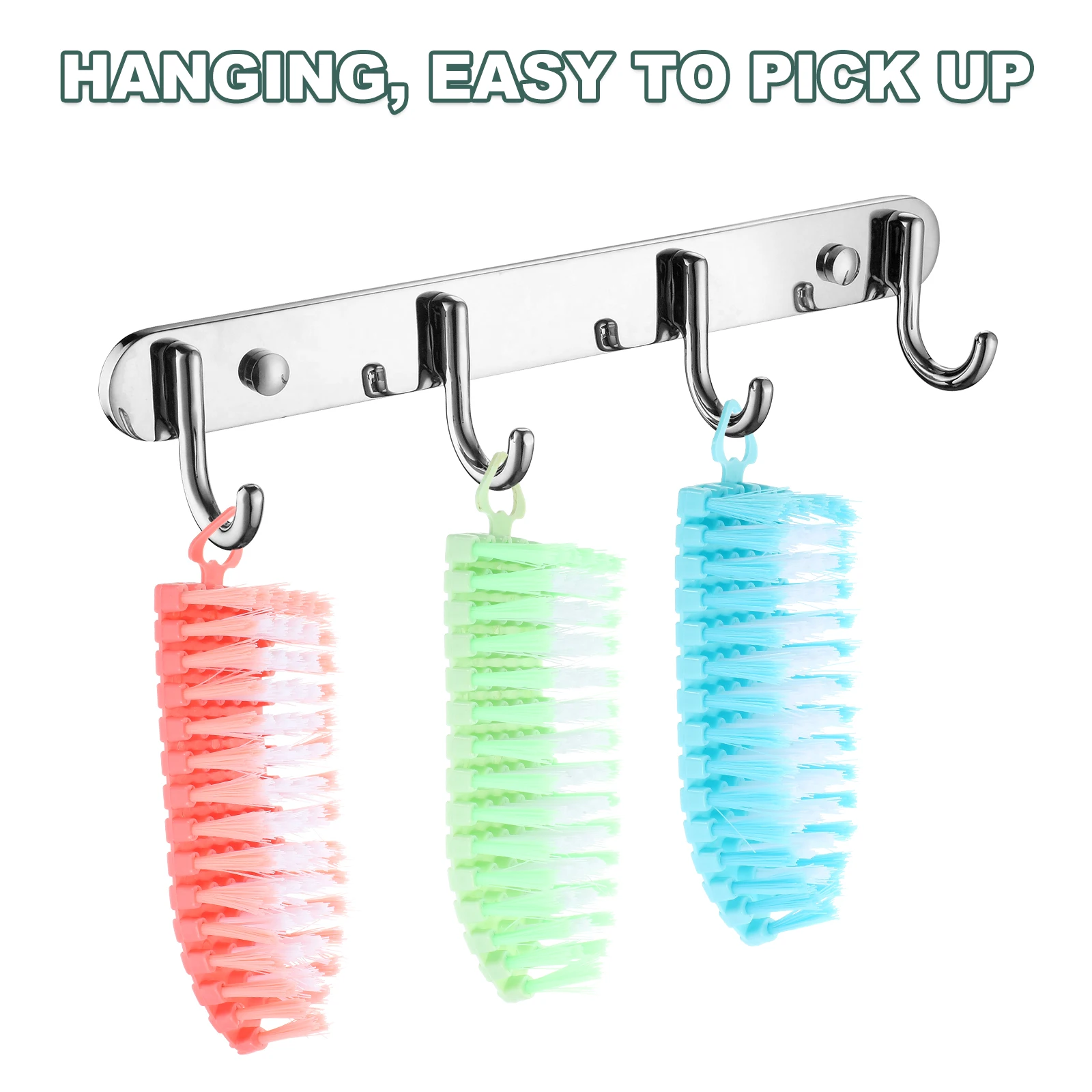 

3pcs Nail Cleaning Brush Soft Bristle Scrubber For Nails Shoes Portable Dust Cleaner Multi-Purpose Gap Toe Care Tool