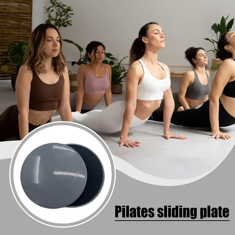 2 pçs pilates slidescore sliders tapete de dois lados anti-deslizamento yoga pé-passo fitness slides esportes em casa núcleo treinamento slide esteira