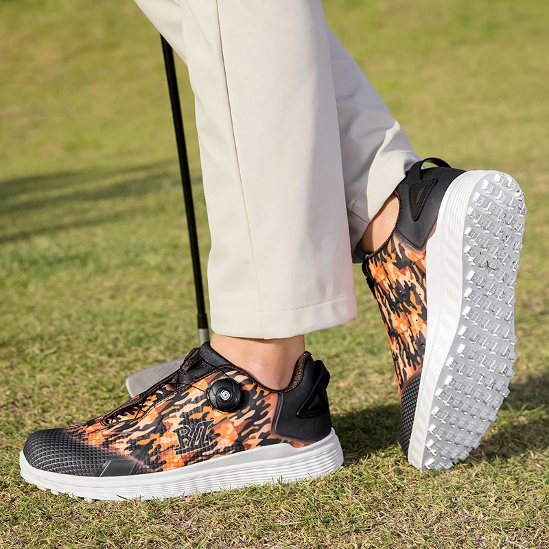 

Golf sports shoes men's style four season anti slip fashion indoor outdoor breathable travel leisure wear-resistant motion shoes