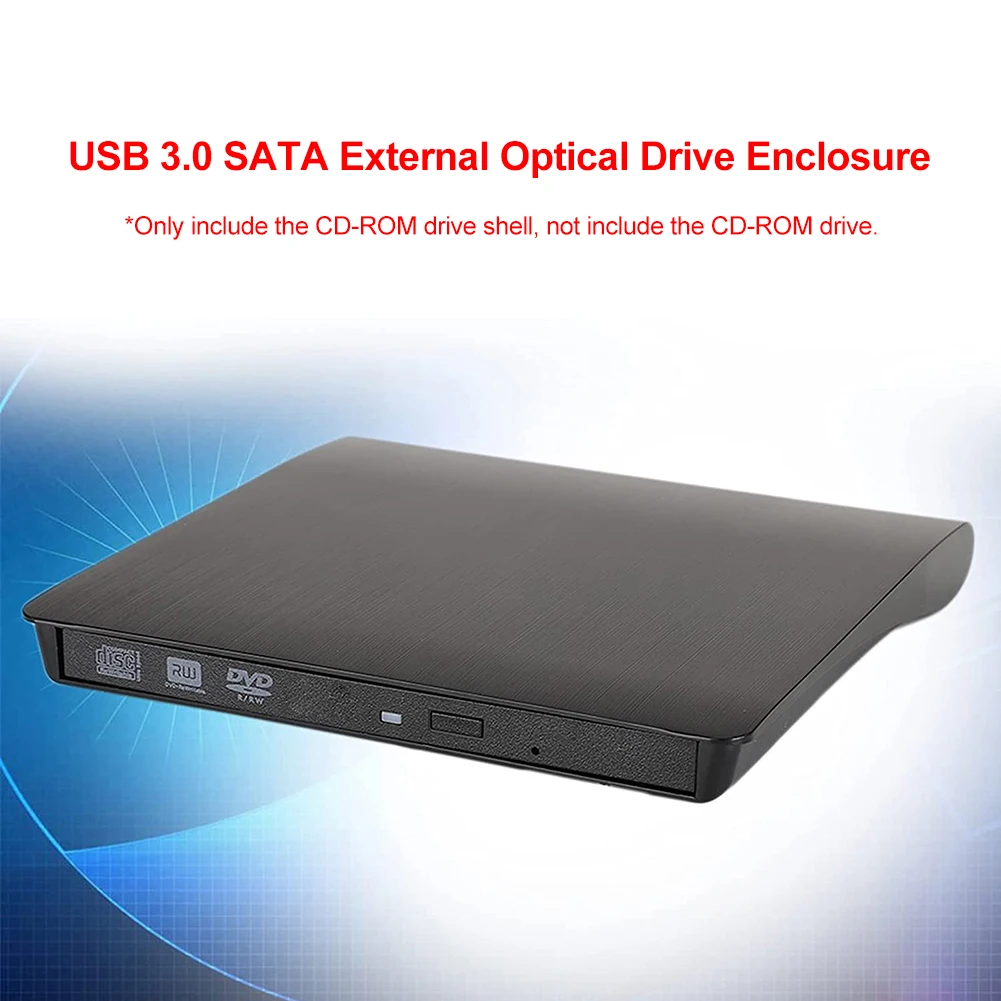 

Нескользящий корпус внешнего привода USB 3.0 SATA, сменный корпус DVD CD-ROM RW, процессор, корпус оптического привода