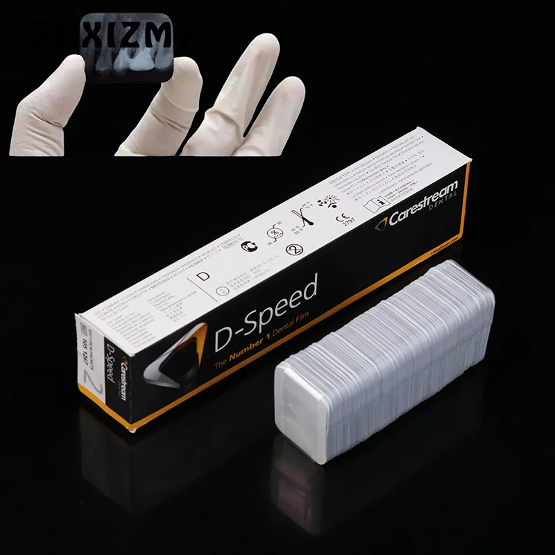 Dental 100PCS/Box X Ray Kodak Film D-Speed Dental Periapices Radiographs Carestream Intraoral Film Dental Dentistry Equipment