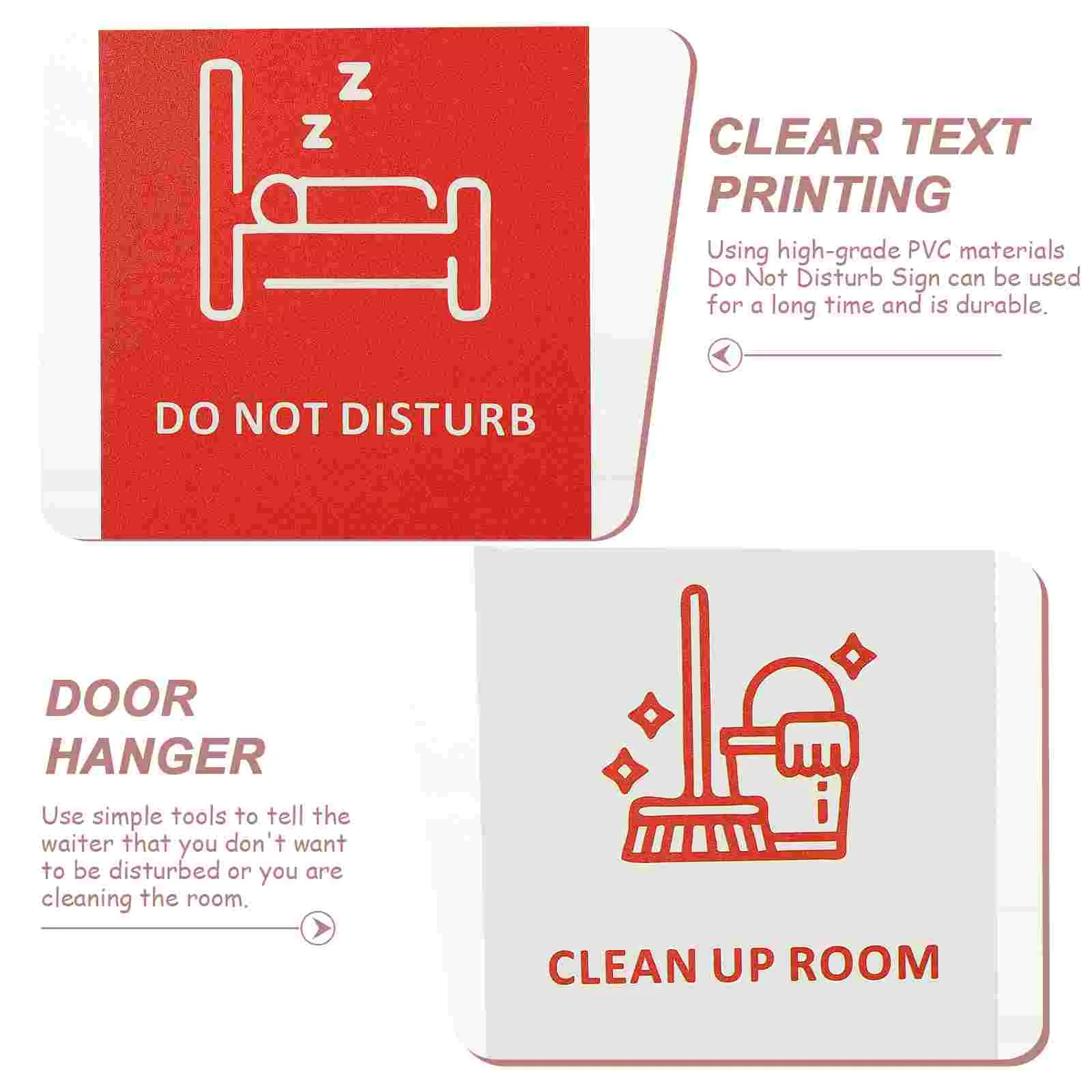 Do Not Disturb Listing Hotel Sign Doorknob Signs Double Sided The Resting Dual Hanger Office Pvc Accessories