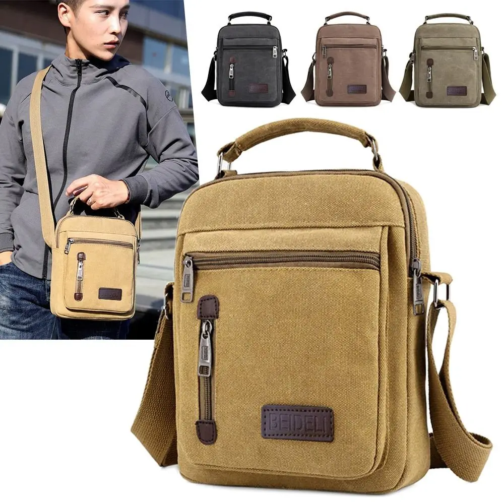 Fashion Men Sidebag For Business Crossbody Bag Creative Large Capacity Single Shoulder Messenger Bag Leisure Simplicity Satchel