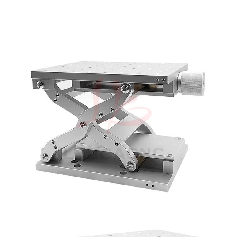 Manual Z-axis Lifting Table  Stainless Steel Mini Scissor Type Laboratory Lift  Fiber UV CO2 Laser Marking Machine Use Lift