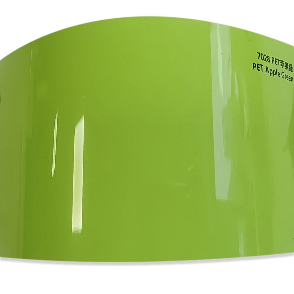 

Wrapmaster 5M/10M/18M Easy Install Auto Vinyl Wrap PET Apple Green Gloss Car Stickers