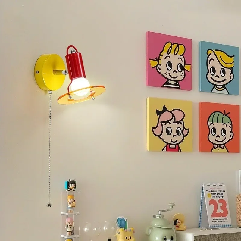 

SANDYHA креативный винтажный потолочный светильник, красочный светодиодный прикроватный светильник, люстра для детской комнаты, спальни, домашний декор, уникальный