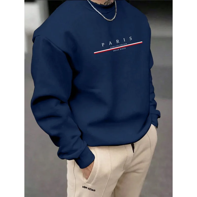 

Letter Print Shoulder Shirt Women's Casual Sweatshirt Comfortable Fit Spring Fashion Basic Style Not Easy to Deform