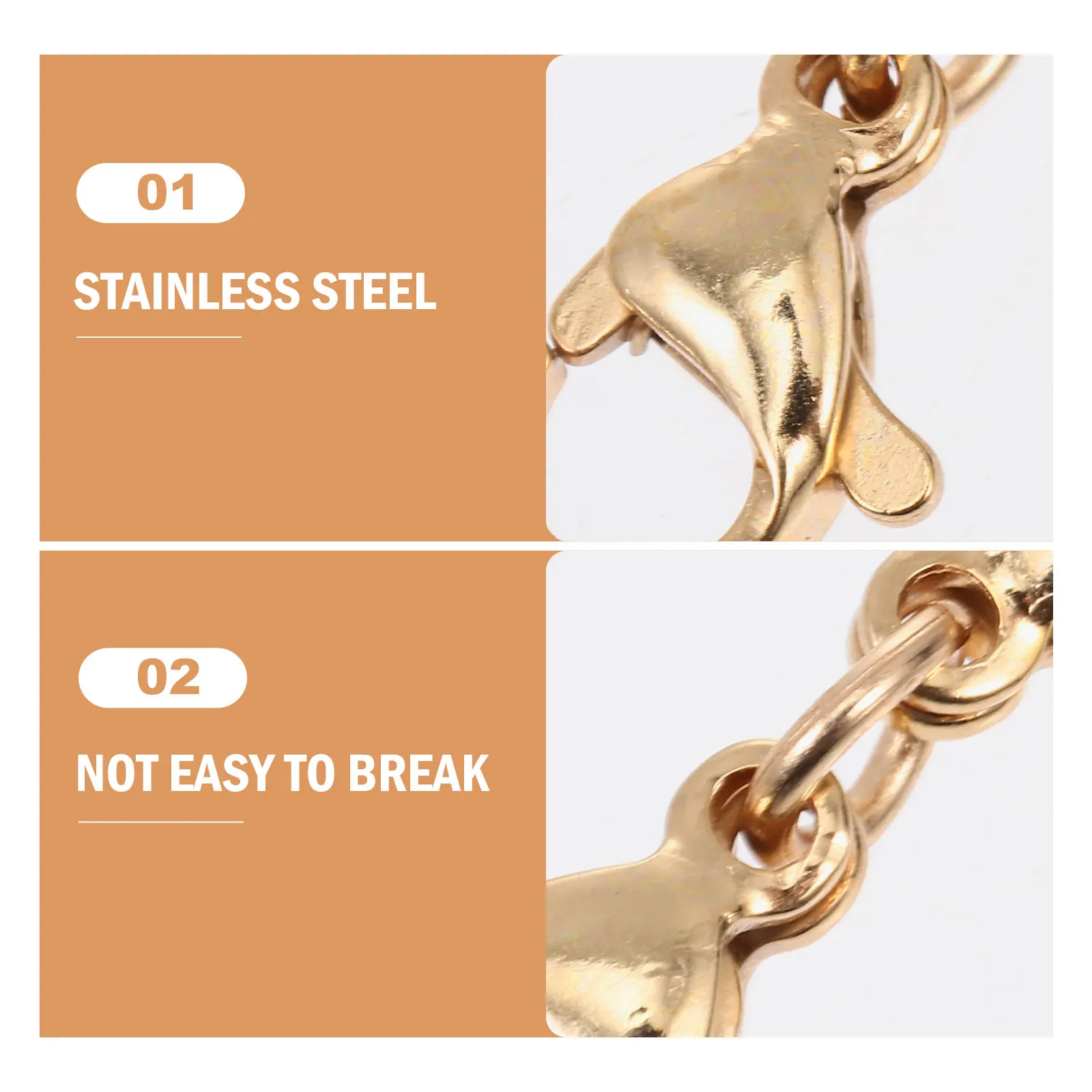 

10pcs Stainless Steel Lobster Clasps for Jewelry Making Connector Bracelet Parts Accessories Craft Supplies DIY Buckles