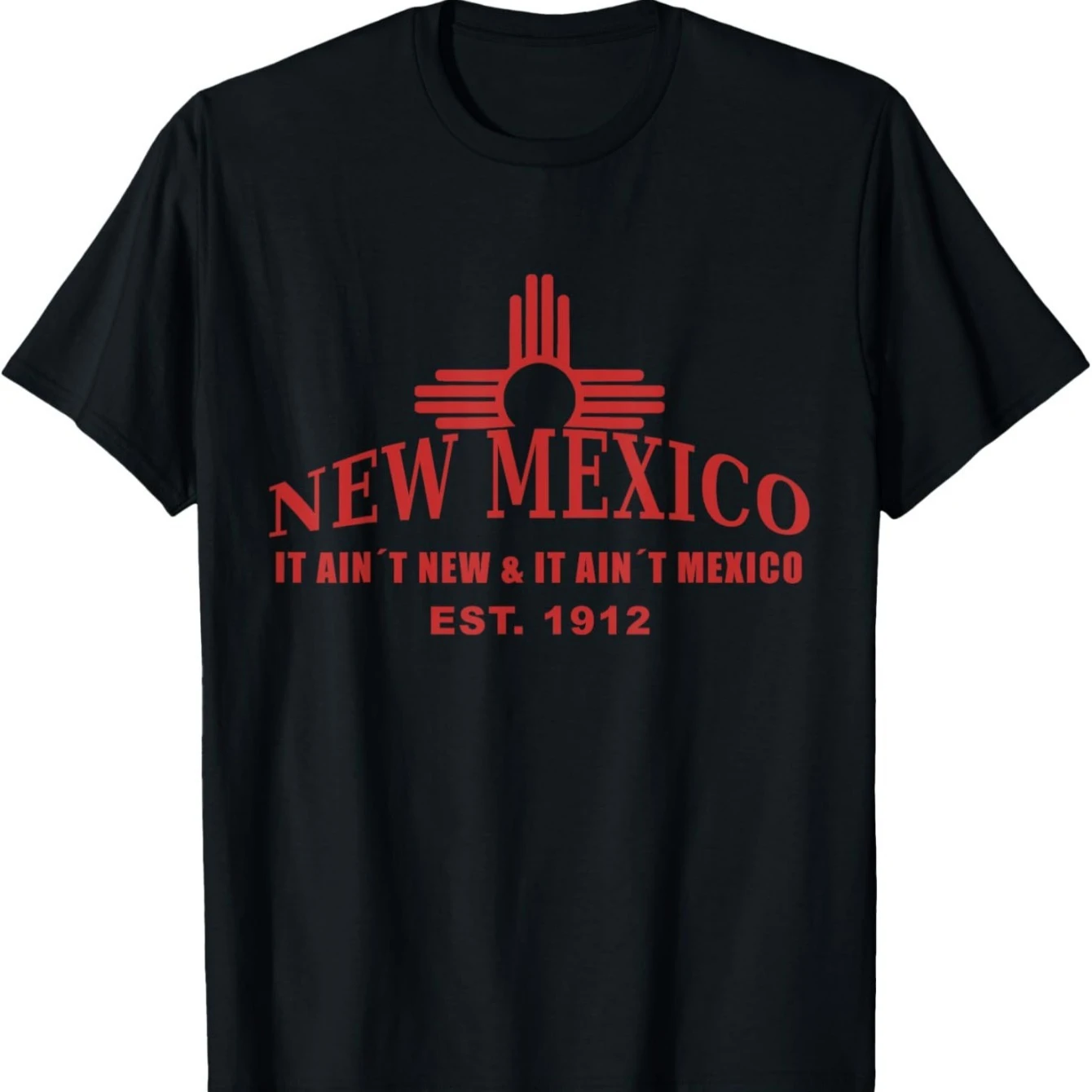 

New Mexico Est. 1912 Graphic T-Shirt 100% Cotton O-Neck Short Sleeve Summer Casual Mens T-shirt Streetwear