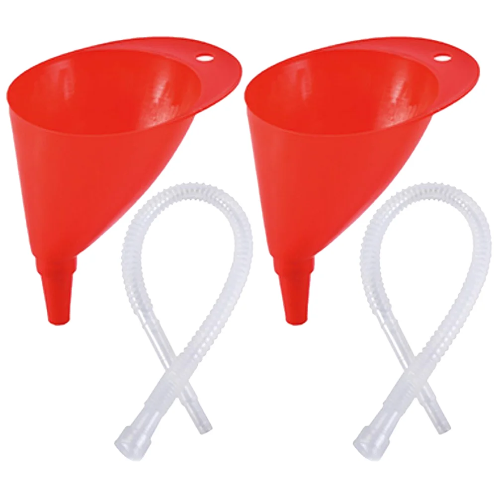 

2 Sets Oil Funnel Transmission Funnel Flex Funnel Fuel Funnel Capless Gas Tank Funnel