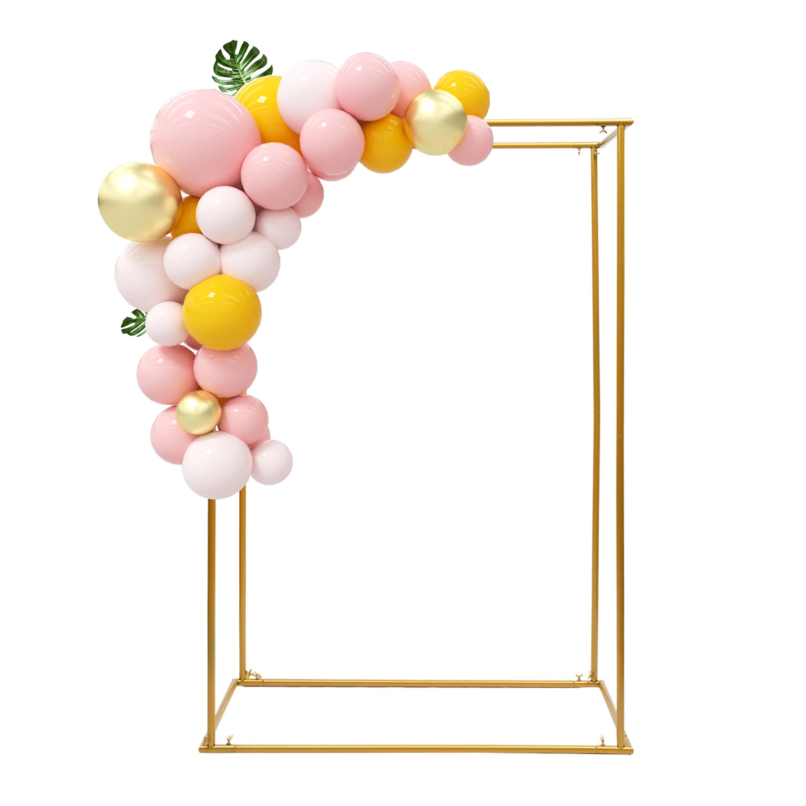 

Wedding Arch Stand, 9ft Tall Square Design, Rust-Resistant Steel, Easy Installation for Weddings, Parties, and Decorative Events