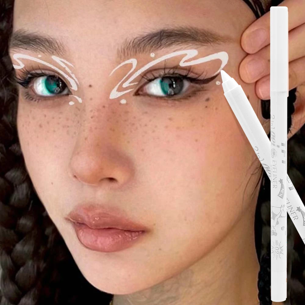 방수 지속 글리터 아이 라이너 펜슬 고 안료 블루 그린 브라운 부드러운 쉬머 컬러 풀 한 아이 라이너 아이 섀도우 메이크업 펜