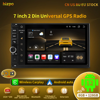 Hizpo 2din 7inch CarPlay Android 12 Auto Universal Car Stereo Bluetooth FM Radio For Nissan Toyota Volkswagen Autoradio 8G 128G