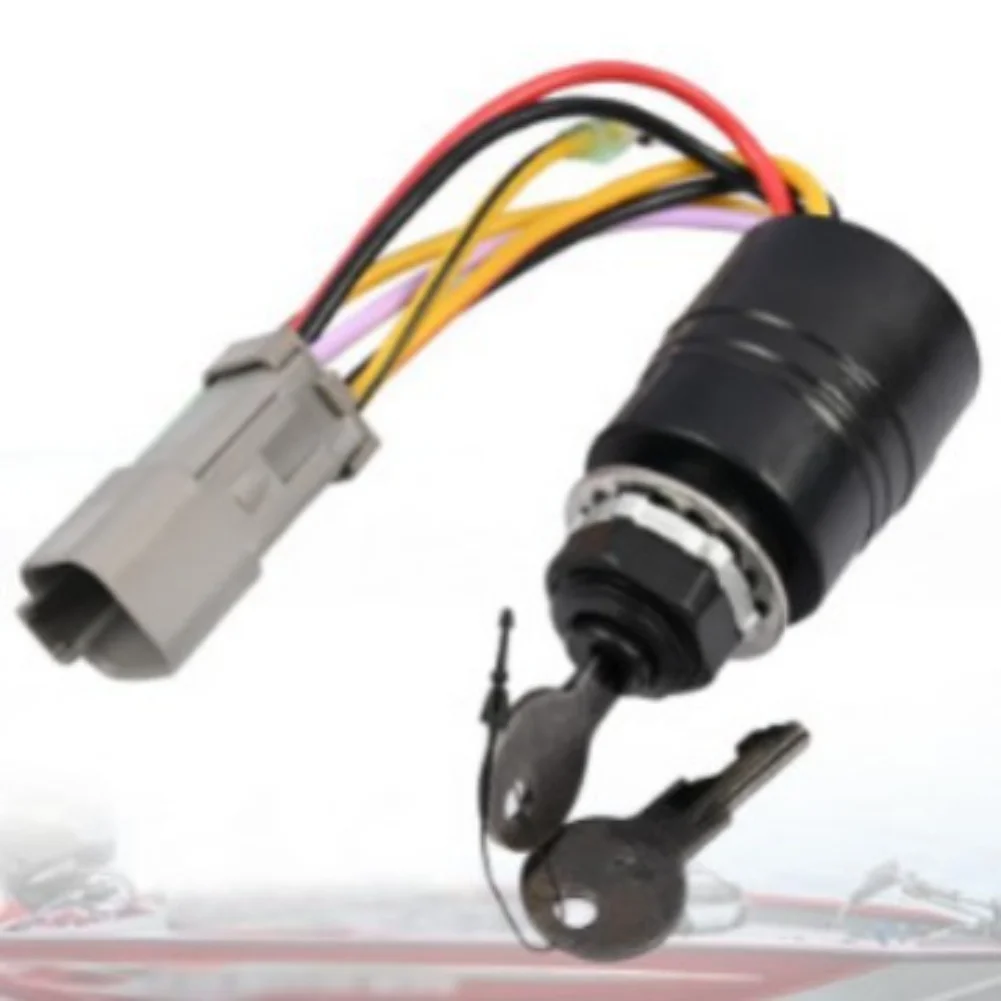 

Ignition Switch With 2 Keys 129572 For Boats 3 Position 6 Wire Connector For Mercury Marine Remote Ignition Switch Assembly