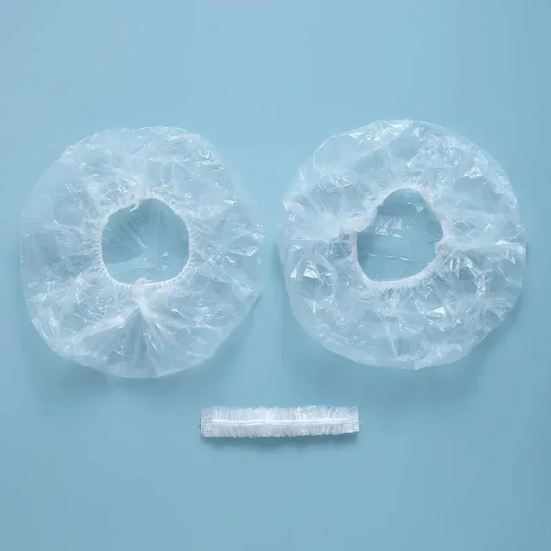 

Increase the thickness of the shower cap, disposable head cover, waterproof transparent household hotel shower dust cap
