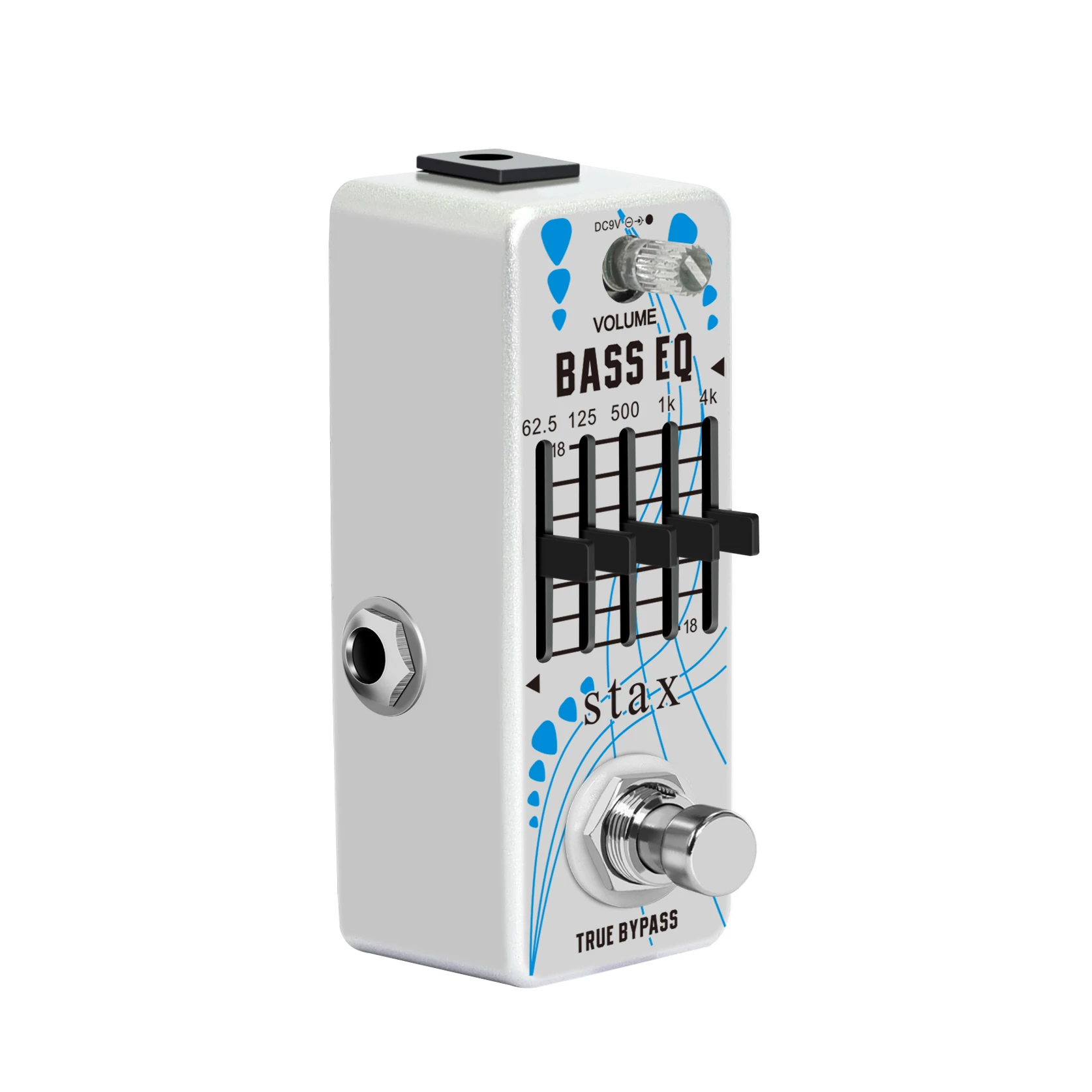 Stax LEF-317B Bass EQ Pedal 5 Band Equalizer Pedals For Bass Guitar With 5 Band Graphic Mini Size T