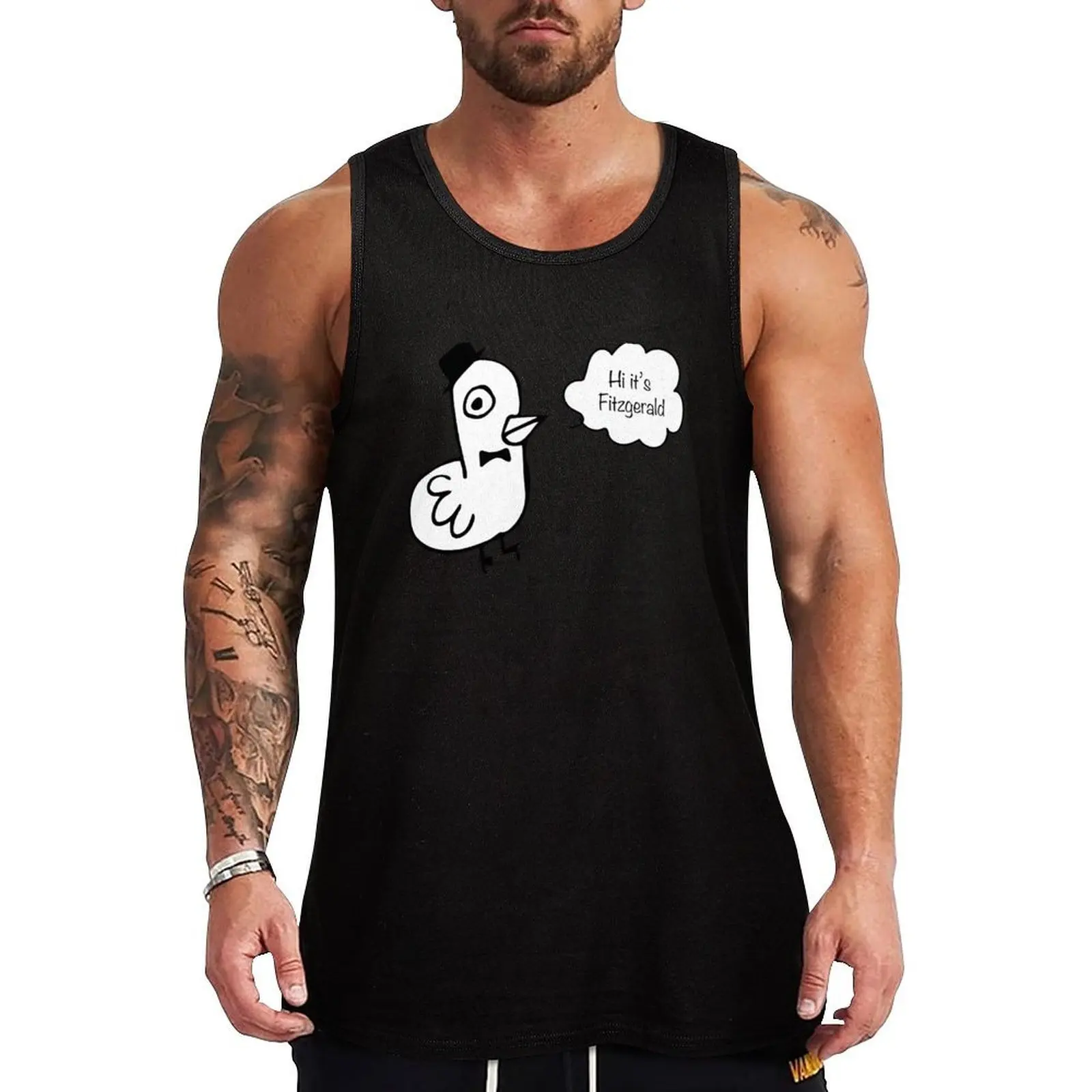 

Fitzgerald Bird sketch Tank Top Outdoor UV Tank Top Sun Protection Sleeveless Shirt