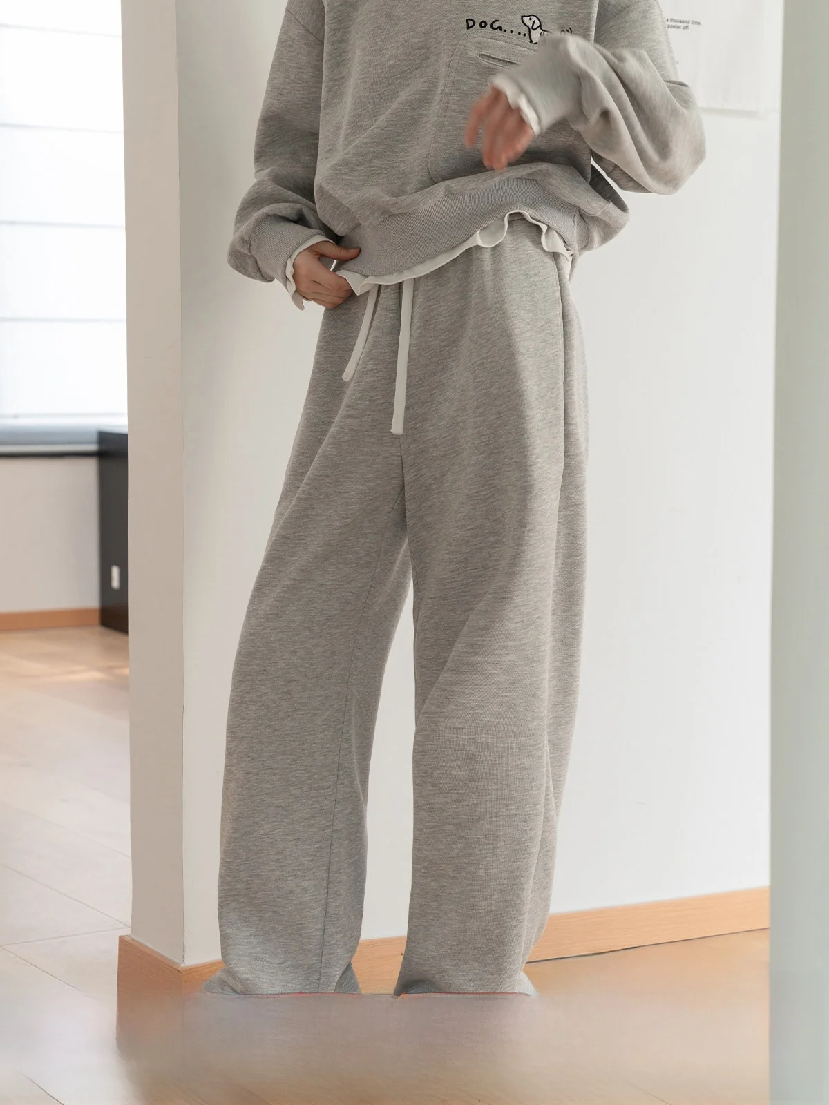 

Женские повседневные брюки MoZao с высокой талией, прямого кроя, свободные, универсальные, широкие, в корейском стиле, для работы и повседневной носки