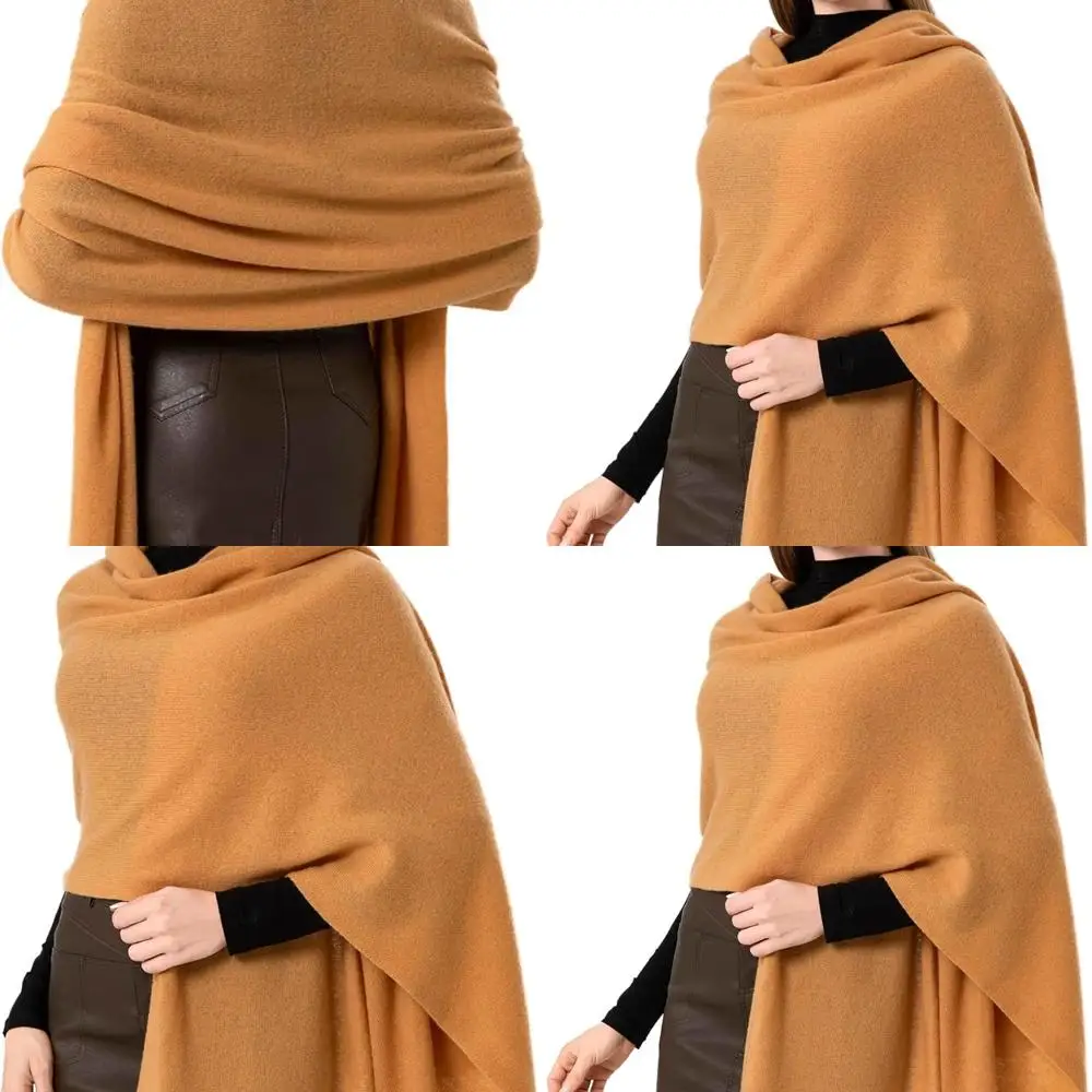 

Luxurious Extra Large Cashmere Shawl for Women - Soft Knit Stole, Ideal for Airplane Travel & Blanket, 87x28 Inches Pashmina