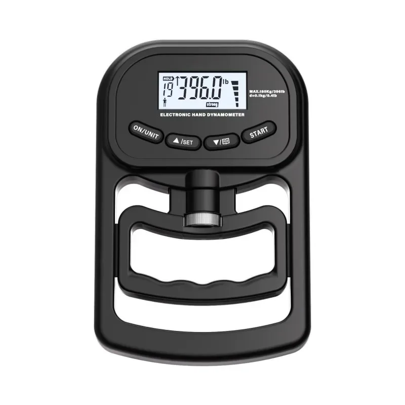 Grip Strength Tester 396LBS/180Kg Digital Hand Dynamometer Grip Strength Meter USB LCD Screen Hand Grip for Power Training Sport
