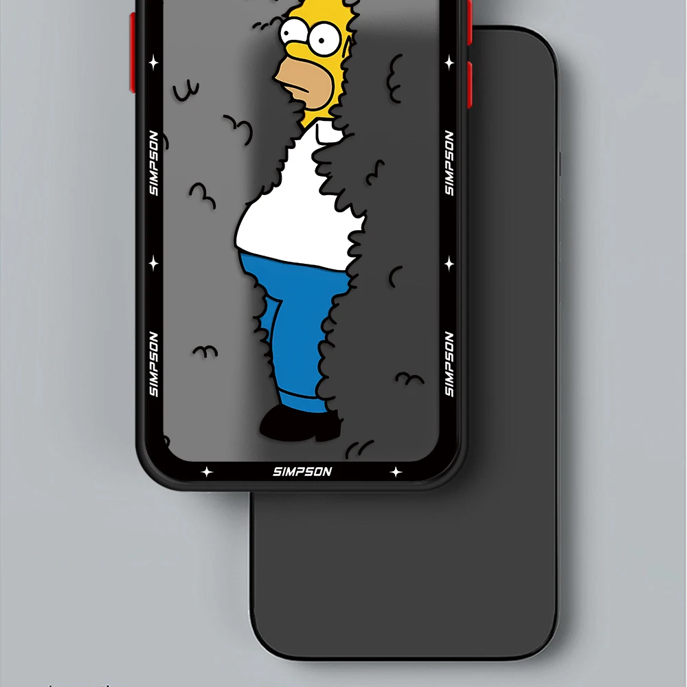 Armor Shockproof Case for iPhone 17 14 Pro Max 13 XS X 7 8 Plus XR SE 11 Pro 15 Pro 12 Mini The Simpsons Cute Cover