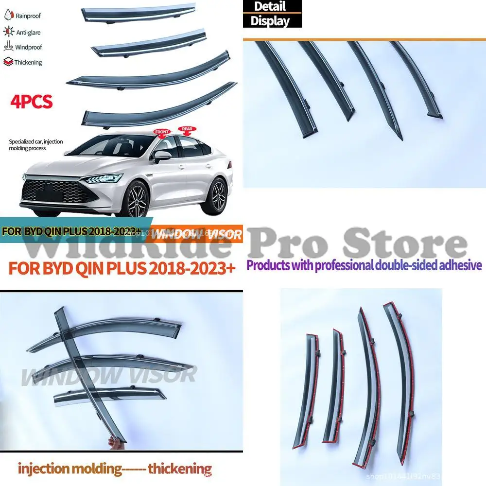

1 set For BYD Qin PLUS Rain Deflector Sun Visor for BYD Qin DMI 2023+ Window Visor