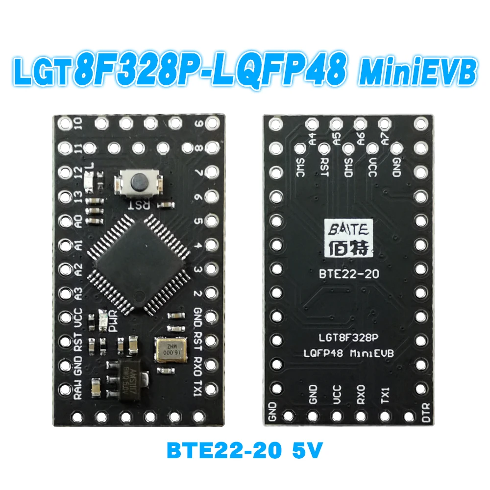 Substitui Pro Mini ATMEGA328P, Totalmente Compatível, Boa Qualidade, Todos Testados De Fábrica, LGT8F328P, LQFP32 MiniEVB