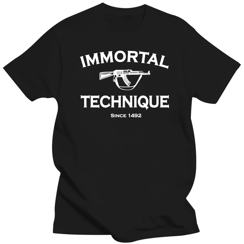 Immortal Technique American Alternative Hip-Hop Men's T-Shirt 100% Cotton