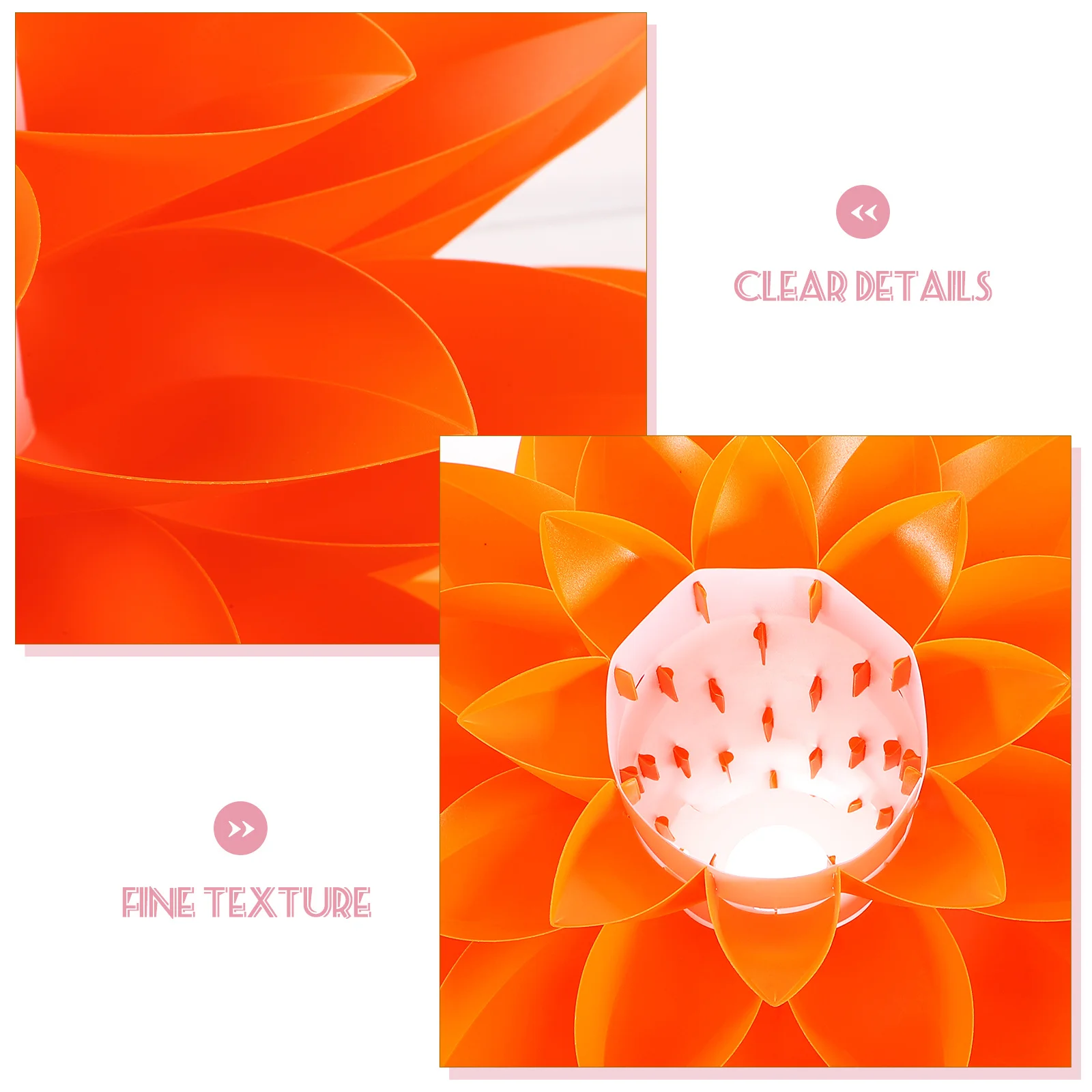 

Six Floors Lotus Chandelier DIY Orange Lamp Shade Pendant Light Puzzle Ceiling Room Decoration Pendant Lampshade