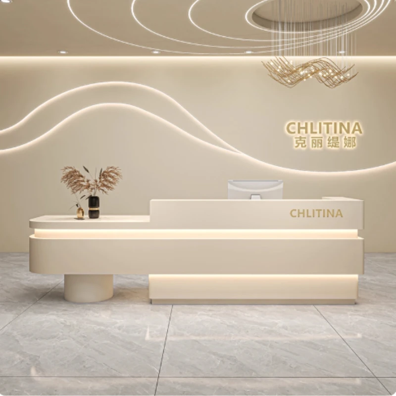 podium stands office desk Modern beauty salon bar wash company dental clinic frontdesk reception desk receptionist front desk