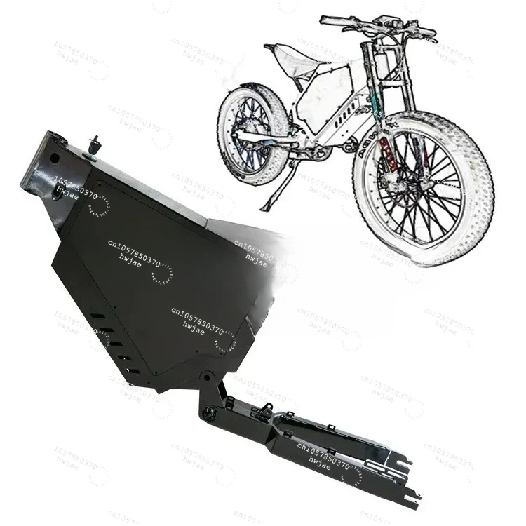 High Power Dropout 170mm Strong DIY Full suspension enduro ebike frame for electric bike 3000w 5000w 8000w