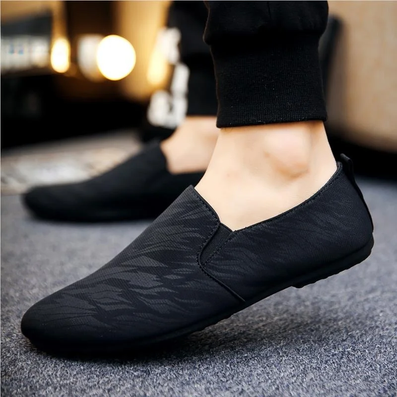 

Мужские мягкие дышащие повседневные слипоны Beijing Canvas для вождения, летняя коллекция, удобная обувь