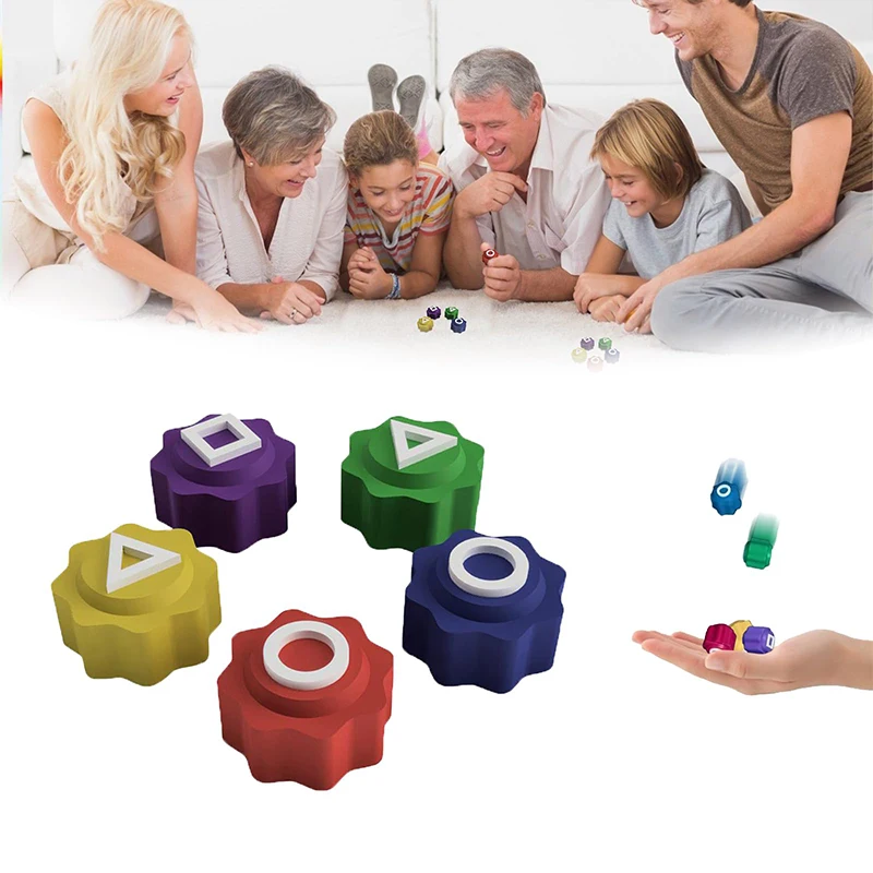 Calamari Game Dice Party Game Props Square Circle Triangle Printing Games Party Props Korean Film Squid Play Games